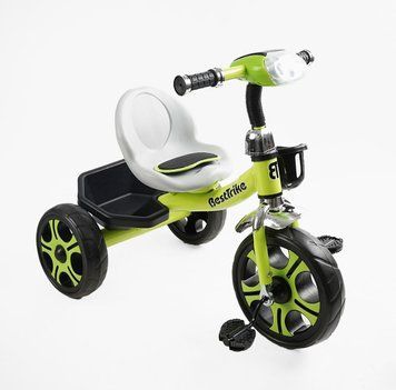 Велосипед 3-х колісний BS-25084 "Best Trike" (1) колеса EVA переднє 12&rsquo;&rsquo;, заднє 10&rsquo;&rsquo;, сталева рама, фара з музикою та світлом, кошик,  168726 фото