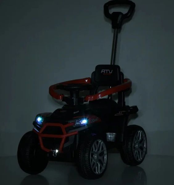 Дитячий квадроцикл-толокар з батьківською ручкою Bambi  M 6300EBLR-5 фото