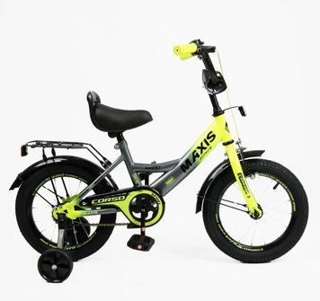 Дитячий 2-х колісний велосипед з допоміжними колесами 14'' CORSO &laquo;MAXIS&raquo; MX-64003 MX-64003 фото