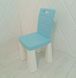 Дитячий стілець-табурет бірюзовий з білими ніжками DOLONI 04690/7 фото 1