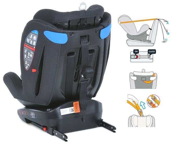 Автокрісло дитяче ME 1114 EVEREST Light Gray від 0 до 12 років ME 1114 Light Gray фото