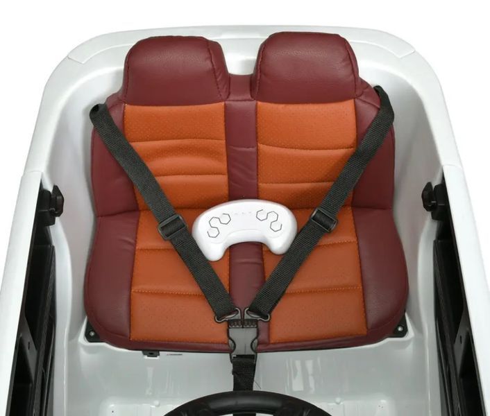 Дитячий електромобіль джип Nissan, білий M 4837EBLR-1 фото
