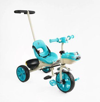 Велосипед 3-х колісний BS-70815 "Best Trike" (1) колеса EVA переднє 10&rsquo;&rsquo;, заднє 8&rsquo;&rsquo;, сталева рама, УКР. ОЗВУЧУВАННЯ, батьківська ручка, в коробці 169773 фото